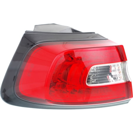 Tail Light Compatible With 2014-2018 Jeep Cherokee Left Driver Side, Outer With bulb(s)