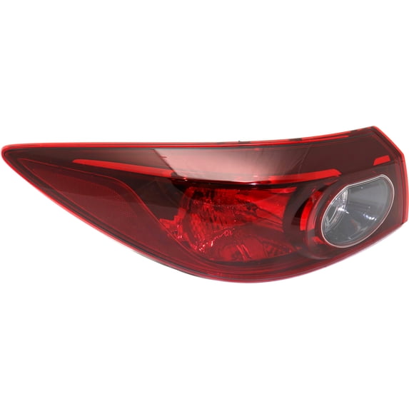 Tail Light Compatible With 2014-2018 Mazda 3 Left Driver Side, Outer With bulb(s) CAPA Certified