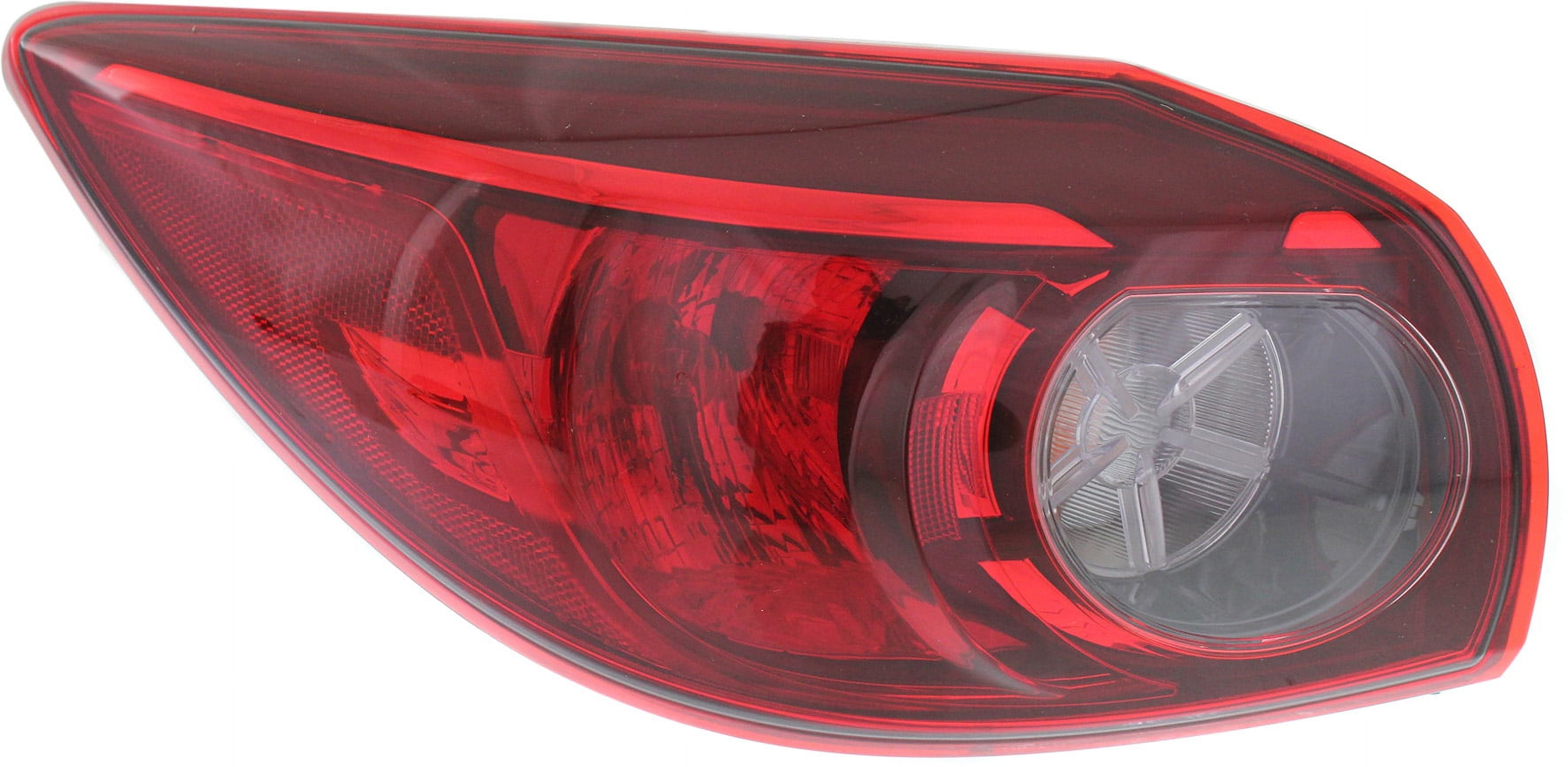 Tail Light Compatible With 2014-2018 Mazda 3 Sport Left Driver Side, Outer With bulb(s)