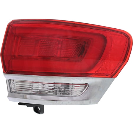 Tail Light Compatible With 2014-2020 Jeep Grand Cherokee Right Passenger Side, Outer With bulb(s)