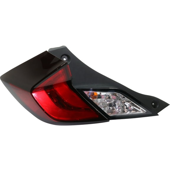 Tail Light Compatible With 2016-2020 Honda Civic Left Driver With bulb(s)