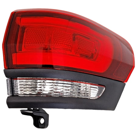 Tail Light Compatible with 2014-2021 Jeep Grand Cherokee 2022 WK Right Passenger Side, Outer With bulb(s)