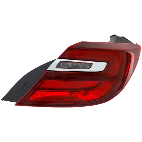 Tail Light Compatible with BUICK REGAL 2014-2017 RH Outer Assembly with Chrome Trim