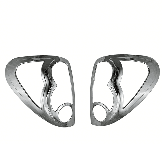 Tail Light Cover For Mitsubishi Triton / L200 2005-2014 Rear Light Lamp W/O Bulbs & Circuit Tail Light Assembly Protective Guard-silver-set