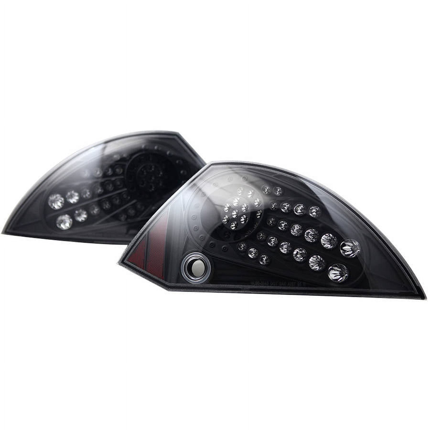 Tail Light For 00-05 Mitsubishi Eclipse Black/Clear Lens, Pair ...