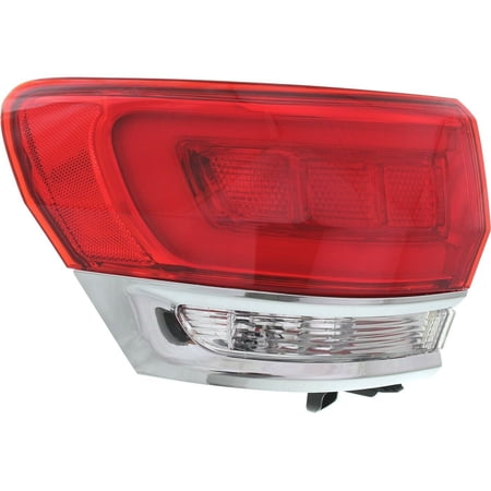 Tail Light For 14-21 Grand Cherokee Sport Utility Driver Side Outer Body Mounted Fits select: 2014-2017,2020-2021 JEEP GRAND CHEROKEE LIMITED