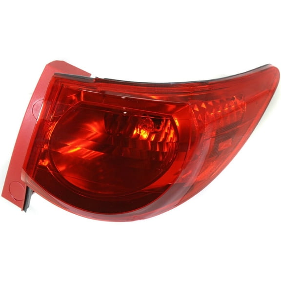 Tail Light For 2009-12 Traverse Sport Utility Passenger Side Red Lens