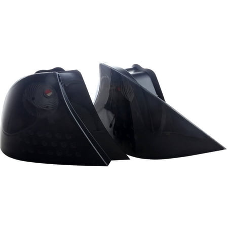 Tail Light For 97-98 Jeep Grand Cherokee Black/Smoke Lens, Pair