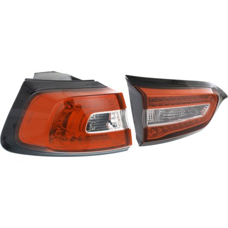 Tail Light For Jeep 2014-2018 Cherokee Sport Utility Driver Side Inner and Outer