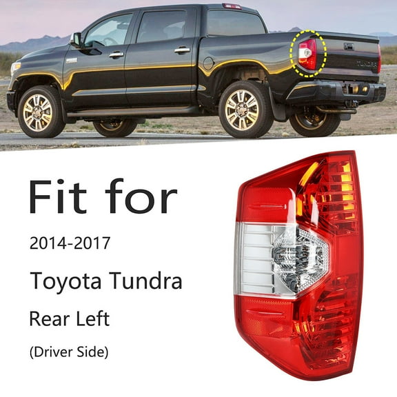 Tail Light Lamp Housing Assembly (Rear Left Driver Side) Fit for Toyota Tundra 2014-2017