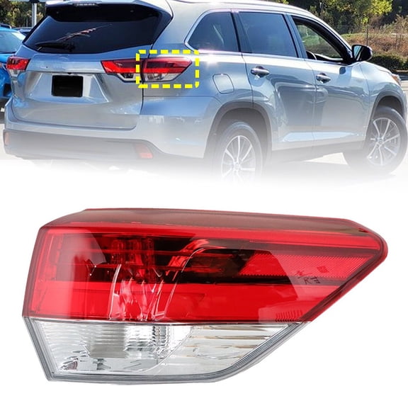 Tail Light Lamp Housing Assembly (Rear Right Passenger Side) Fit for Toyota Highlander 2017-2019