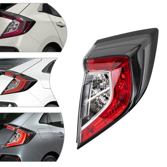 Tail Light Outer Right Passenger Side For 2017-2021 Honda Civic Hatchback/ 2017-2019 Honda Civic Type R
