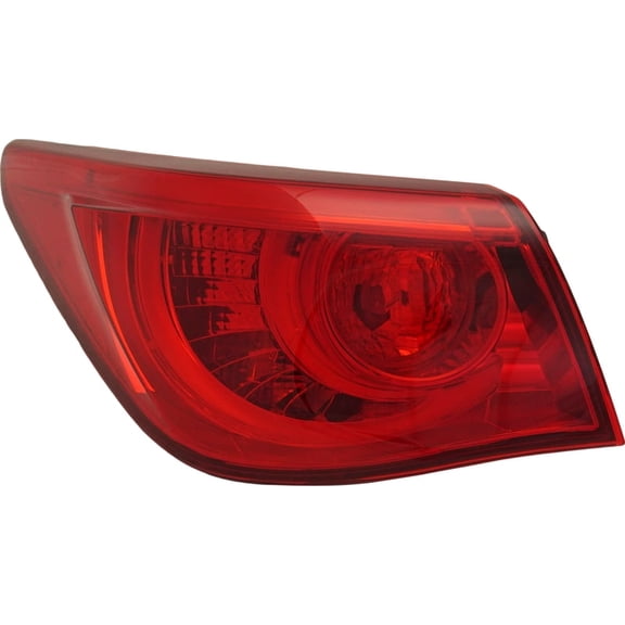 Tail Light Red Lens Driver Side Outer For 2014-2015 Infiniti Q50