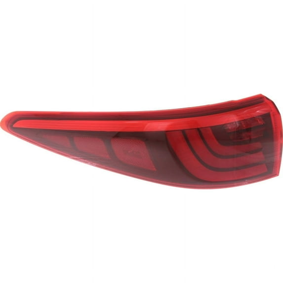 Tail Light Red Lens Driver Side Outer For 2017-2019 Kia Sportage