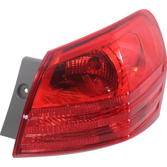 Tail Light Red Lens Passenger Side Outer For 2008-2015 Nissan Rogue
