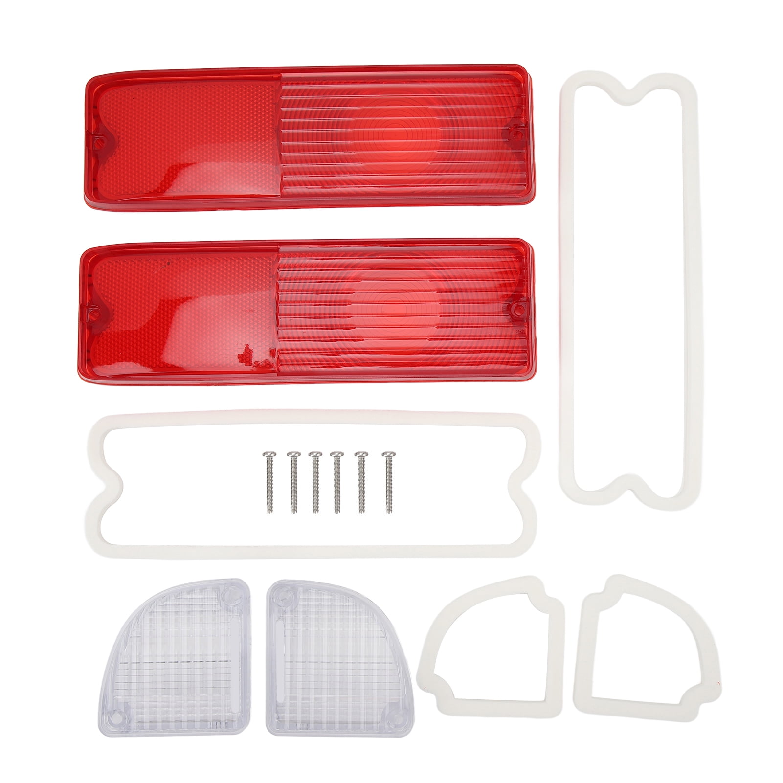 Tail Light Reverse Lenses with Gaskets 110215 Red Housing Rear Light