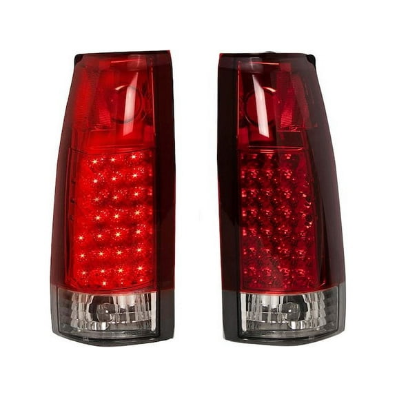 Tail Light Set 2 Piece - Compatible with 1988 - 1999 Chevy C1500 1989 1990 1991 1992 1993 1994 1995 1996 1997 1998
