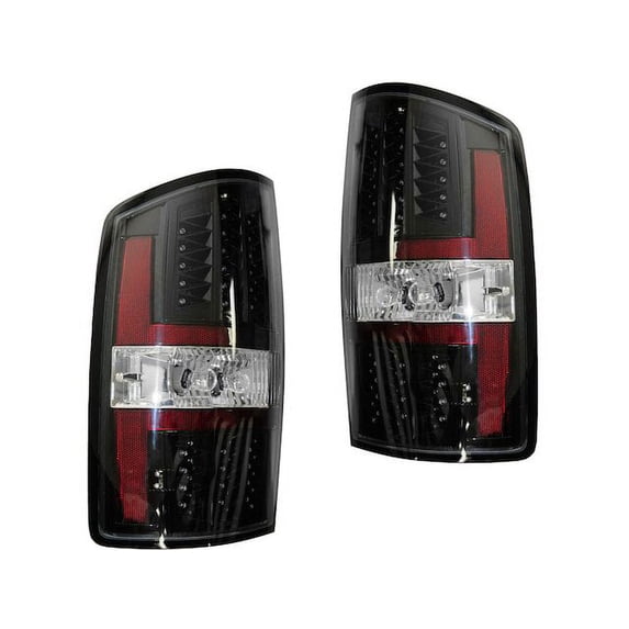 Tail Light Set 2 Piece - Compatible with 2007 - 2008 Dodge Ram 1500