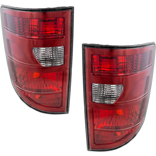 Tail Light Set For 2009-2014 Honda Ridgeline Left Right Clear/Red Halogen CAPA