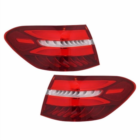 Tail Light Set For 2016-2019 MB GLC300 17-19 GLC43 AMG Outer Clear/Red LED