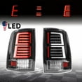 thumbnail image 1 of Tail Lights Fit 2009-2018 Dodge Ram 1500/2500/3500 and 2019 Ram Classic,Sequential Signal Function,Tail Lamp Replacement Assembly(Clear Lens), 1 of 10