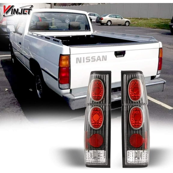 Tail Lights For 1986-1997 Nissan Hardbody D21 SE/XE,1995-1997 Nissan Pickup SE/XE Altezza Black Clear