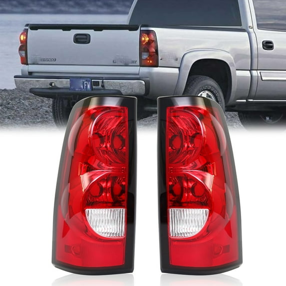 Tail Lights For 2003-2006 Chevy Silverado 1500 2500 3500 HD Rear Brake Lamps L+R
