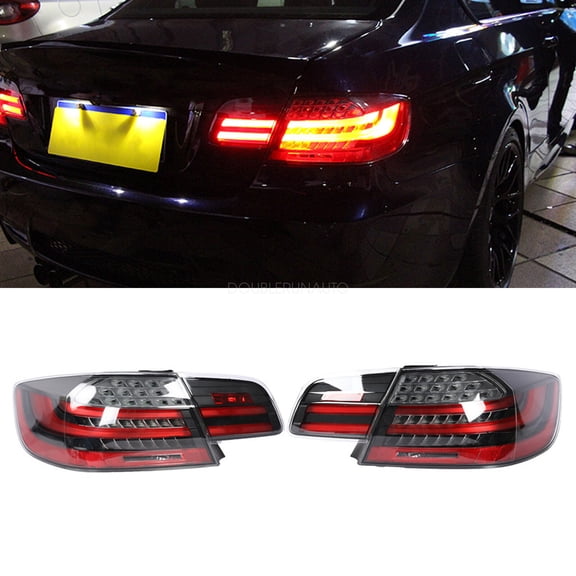 Tail Lights Rear Lamp  LED Smoke For BMW 3-Series M3 E92  Coupe LCI  2008-13