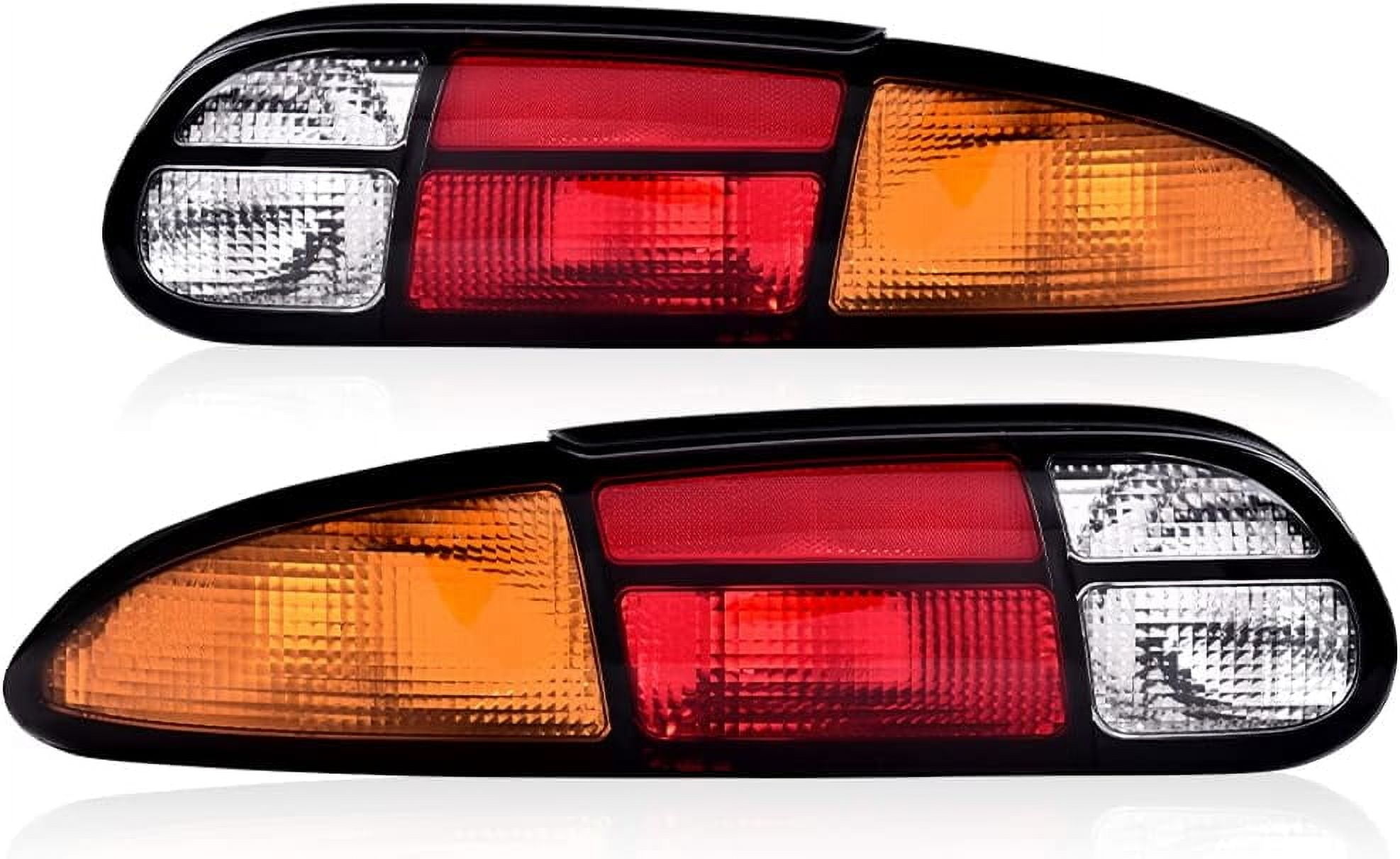 JDMTECH Black Lens LED Rear Side Marker Lights For 1993-2002 Chevy Camaro - Super Bright Red