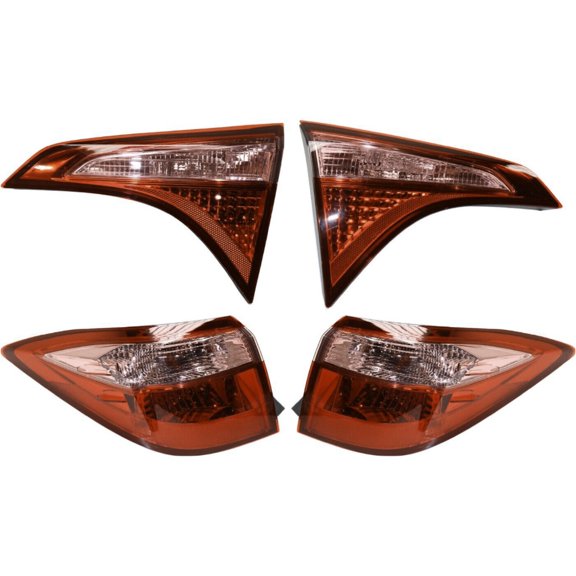 Tail Lights Taillights Taillamps Brakelights Set of 4 Driver & Passenger Side