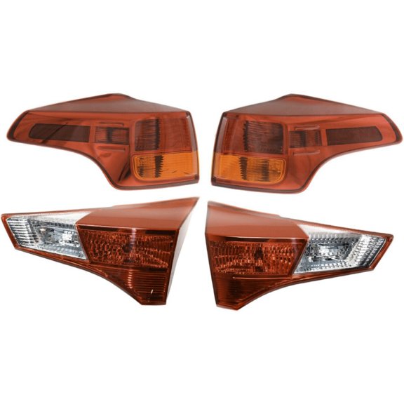 Tail Lights Taillights Taillamps Brakelights Set of 4 Driver & Passenger Side