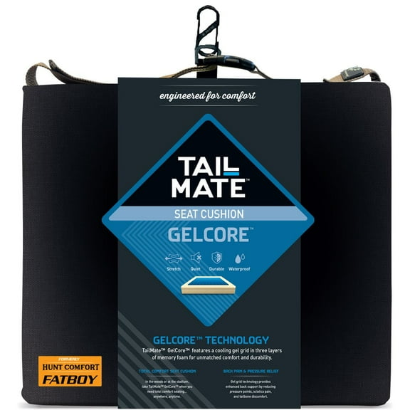 Tail Mate GelCore Hunting Seat Cushion, Black