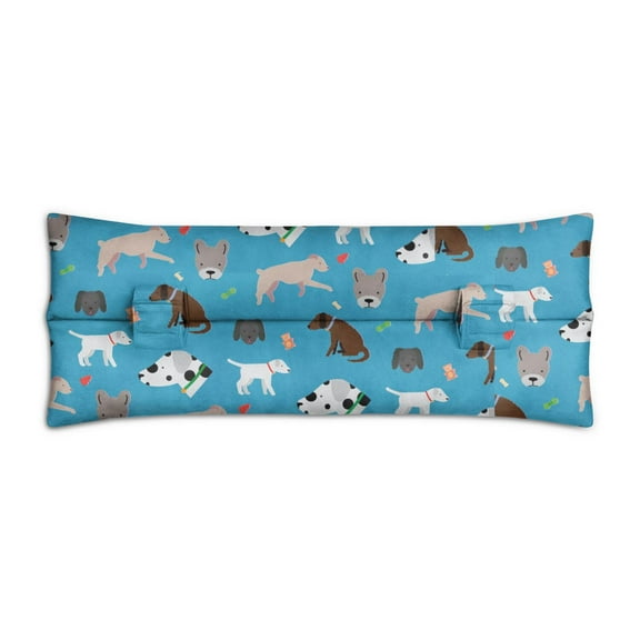 Tail Print Post Surgery Seatbelt Pillow - Soft Mastectomy Cushion for Car - Heart Surgery Recovery Pillow with Puppy Design