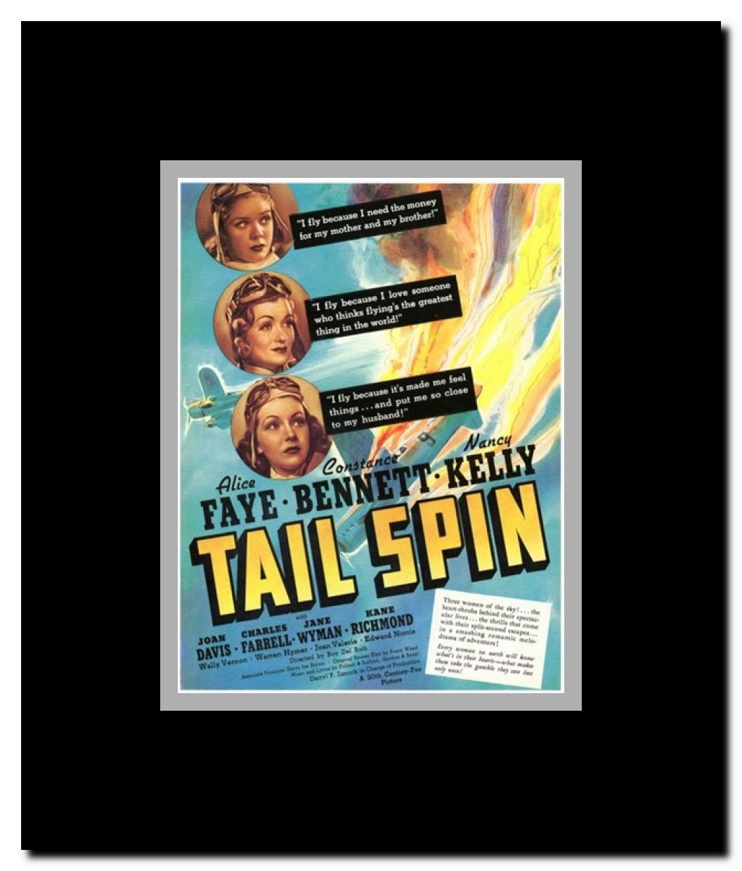 Tail Spin Framed Movie Poster