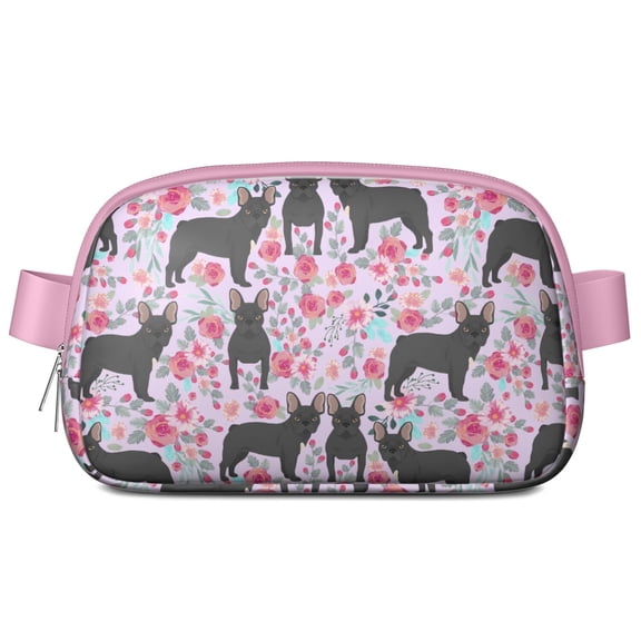 Tail Wagging Waist Pack - Happy Dog Print, Lightweight Waterproof Fanny Pack