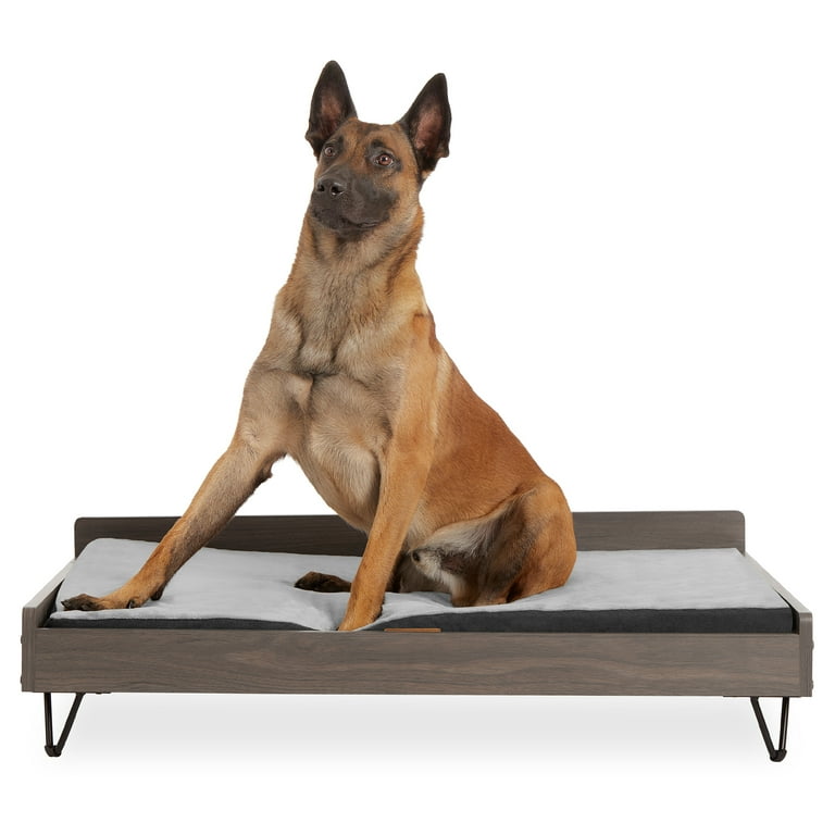 Extra large top wooden dog bed