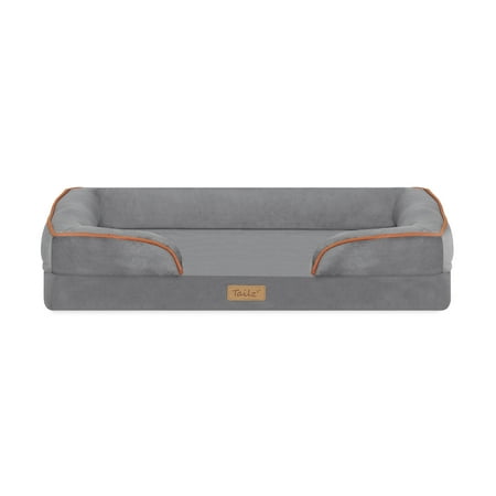 TailZzz Snuggle Pet Mattress | Large to Extra Large 2-in-1 Cool Gel Infused Dog Mattress