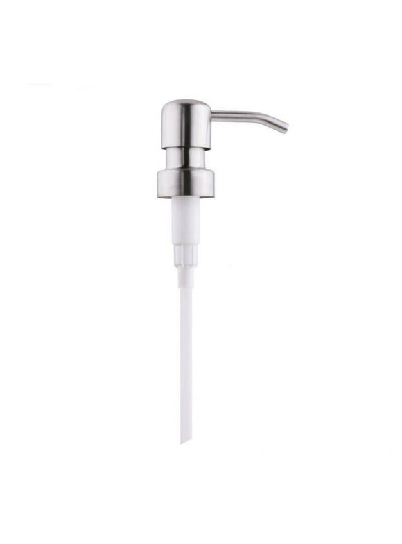 Tailai 1 Pcs Metal DIY Soap Pump Liquid Lotion Dispenser Replacement Head Jar Tube,Silver