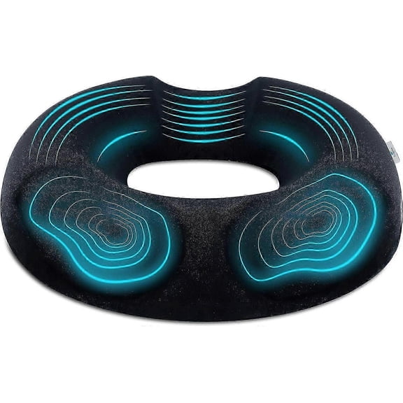 Tailbone Pain Relief Donut Cushion for Hemorrhoids, Pregnancy, Sciatica & Post-Surgery Support