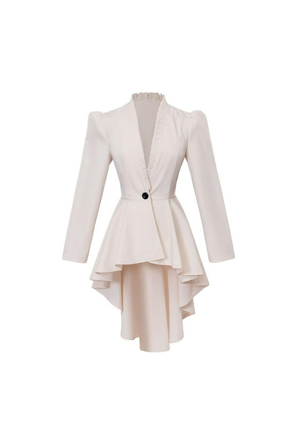 Tailcoat Women's Jacket Retro Gothic Long Sleeve Elegant Attire for Festivals and Events