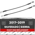 thumbnail image 1 of Tailgate Cable Replacement Set, Rear Driver & Passenger Side - Compatible with 2017-2019 Chevrolet Silverado; 17-19 GMC Sierra - Tailgate Support Cable Straps, Metal - OEM 84361194, 84361193, 1 of 5