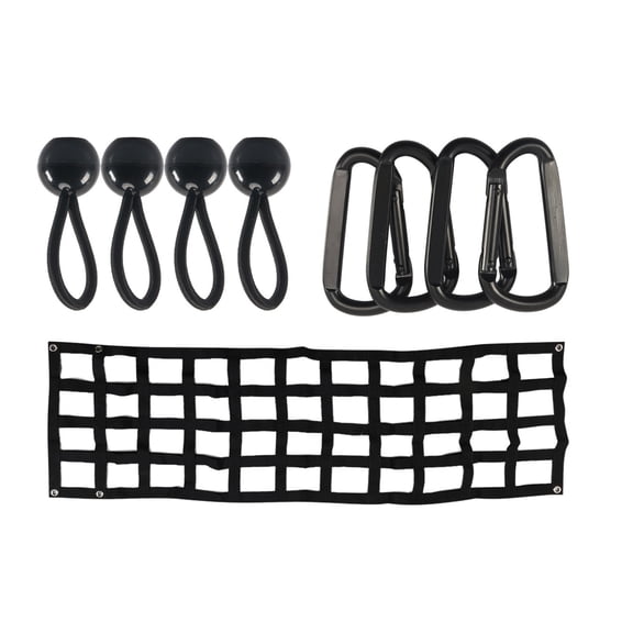 Tailgate Cargo Netting Easy Installation for Pickup Truck Bed 60x18in Tailgates Net Heavy Duty