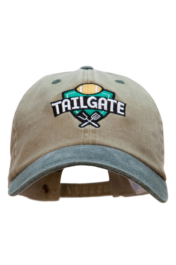 Tailgate Embroidered Pigment Dyed Wash Cap - Khaki Green OSFM