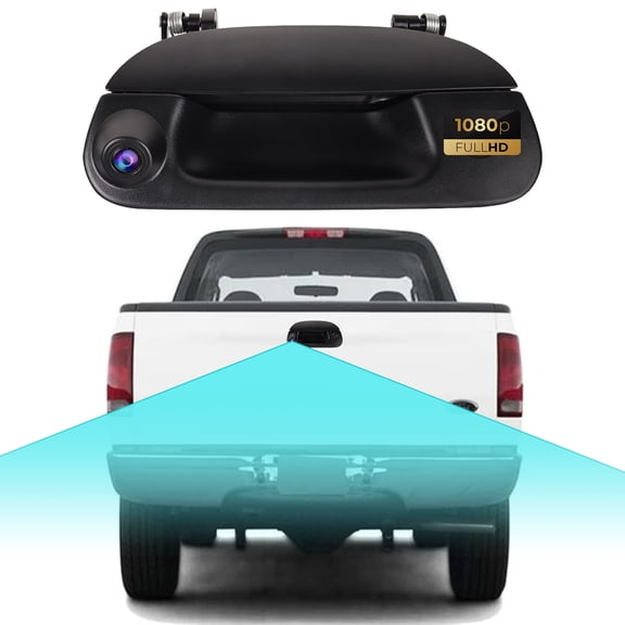 Tailgate Handle Backup Camera for Ford F-150/F-250/F-350/Explorer/Super Duty, 1080P HD Rearview Camera with Night Vision IP68 Waterproof Wide Angle