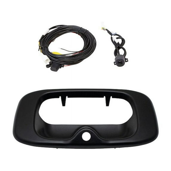 Tailgate Handle Bezel with Park Assist Camera - Compatible with 2001 - 2006 Chevy Silverado 3500 2002 2003 2004 2005