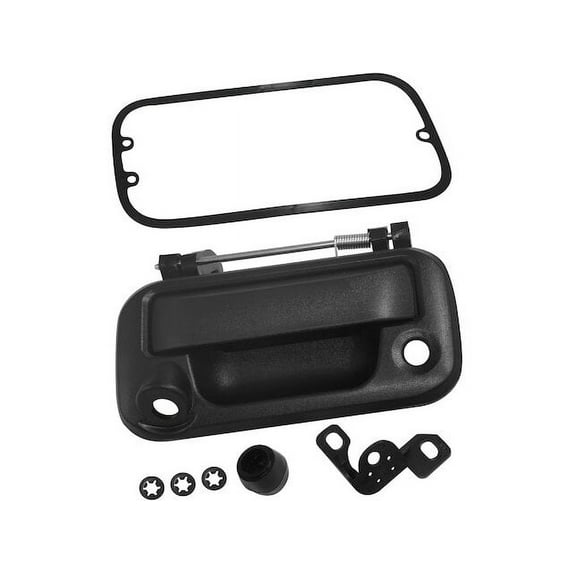 Tailgate Handle - Black Textured with Keyhole - Compatible with 2008 - 2014 Ford F-150 (with Backup Camera Option) 2009 2010 2011 2012 2013