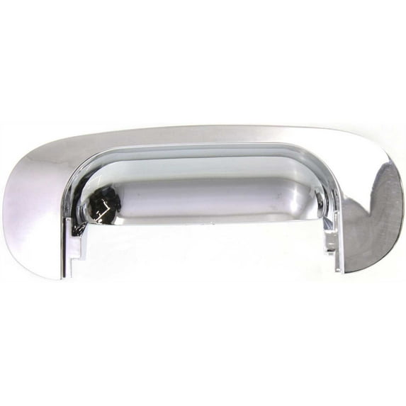 Tailgate Handle Compatible with DODGE FULL SIZE P/U 1994-2002 Bezel only All Chrome Plastic Old Body Style