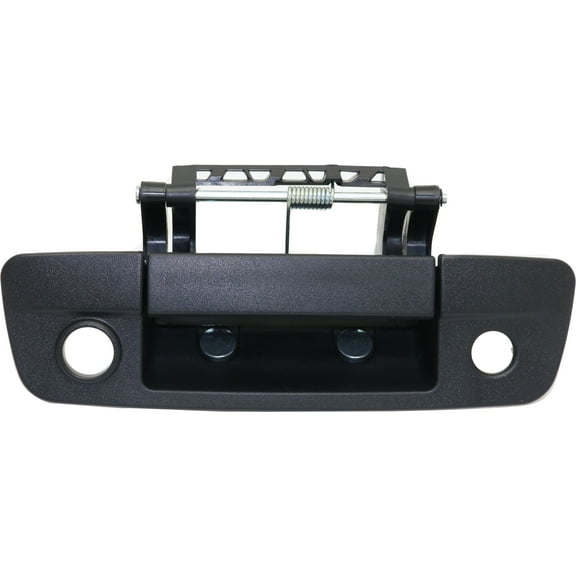 Tailgate Handle Compatible with RAM FULL SIZE P/U 2009-2012 Outside Textured Black with (Camera/Key Holes) and Cable