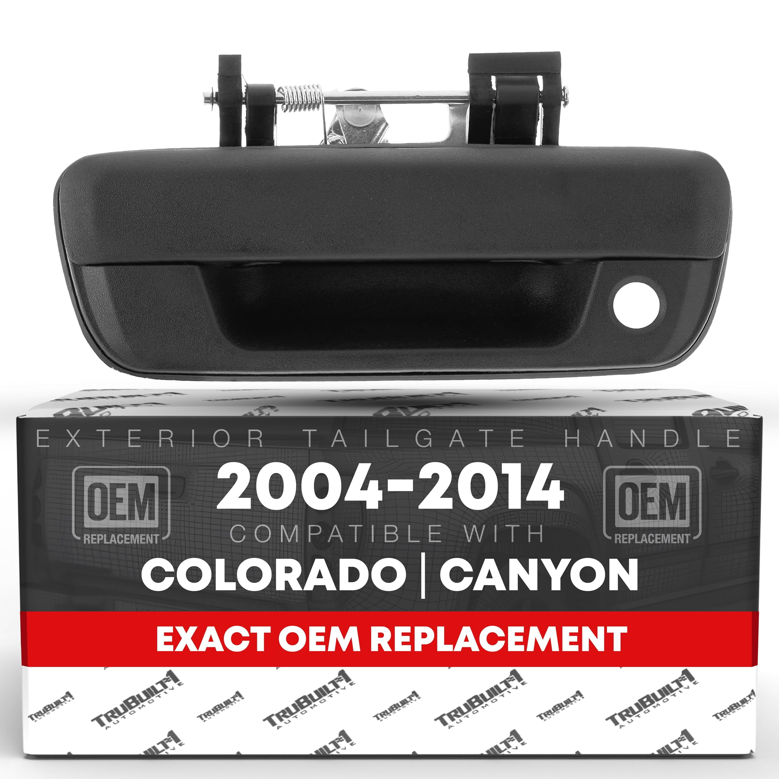 Textured Tailgate Handle For Chevy Colorado & GMC Canyon 2004-2014 – No Keyhole, Black