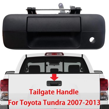 Tailgate Liftgate Handle With Keyhole For 2000-2006 Toyota Tundra – Black Textured, OEM Style 69090-0C010